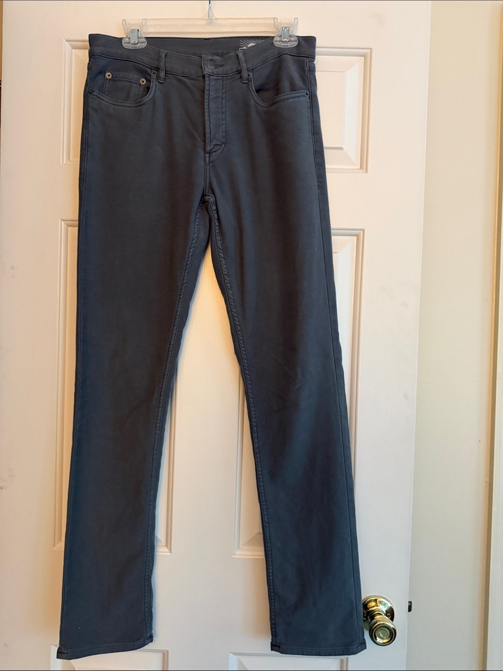 Faherty stretch terry Men's Dark Gray Slim Jeans size 30x 32